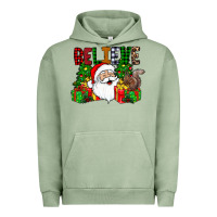 Pigment Oil Green believe Urban Hoodie - CowhideDigitalArt