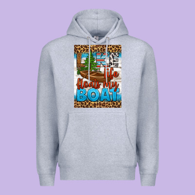 Lake Life Floats My Boat Air Freshener Premium Hoodie Designed By Hra Design Shop