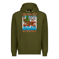 Army Green lake life floats my boat air freshener Premium Hoodie - HRA Design Shop
