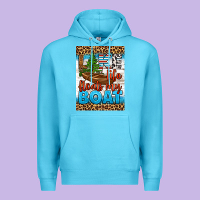 Lake Life Floats My Boat Air Freshener Premium Hoodie Designed By Hra Design Shop