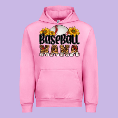 Baseball Nana Urban Hoodie Designed By Hra Design Shop