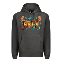 Charcoal Heather dialysis crew Premium Hoodie - CowhideDigitalArt