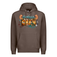 Coffee dialysis crew Premium Hoodie - CowhideDigitalArt