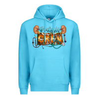 Ocean Blue dialysis crew Premium Hoodie - CowhideDigitalArt