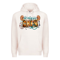 Pale Pink dialysis crew Premium Hoodie - CowhideDigitalArt