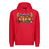 Red dialysis crew Premium Hoodie - CowhideDigitalArt
