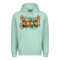 Seafoam dialysis crew Premium Hoodie - CowhideDigitalArt