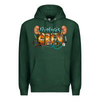 Sports Green dialysis crew Premium Hoodie - CowhideDigitalArt