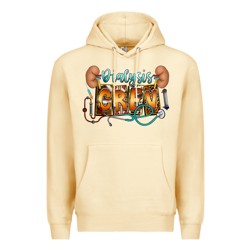 Dialysis Crew Premium Hoodie by CowhideDigitalArt | Teevron