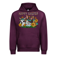 Mauve Wine Western Happy Easter Urban Hoodie - Neo Western