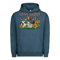 Pigment Midnight Navy Western Happy Easter Urban Hoodie - Neo Western