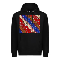 Black 4th of July USA flag leopard cowhide 20oz tumbler Premium Hoodie - Neo Western