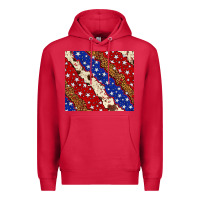 Cardinal 4th of July USA flag leopard cowhide 20oz tumbler Premium Hoodie - Neo Western