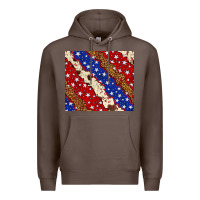 Coffee 4th of July USA flag leopard cowhide 20oz tumbler Premium Hoodie - Neo Western