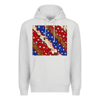 Dove Grey 4th of July USA flag leopard cowhide 20oz tumbler Premium Hoodie - Neo Western