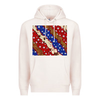 Pale Pink 4th of July USA flag leopard cowhide 20oz tumbler Premium Hoodie - Neo Western