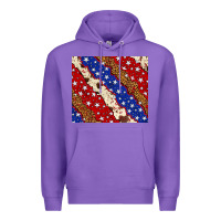 Purple 4th of July USA flag leopard cowhide 20oz tumbler Premium Hoodie - Neo Western