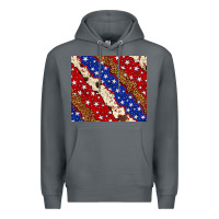 Rock 4th of July USA flag leopard cowhide 20oz tumbler Premium Hoodie - Neo Western