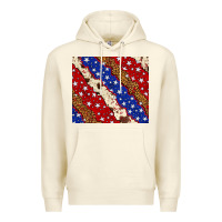 Sandshell 4th of July USA flag leopard cowhide 20oz tumbler Premium Hoodie - Neo Western