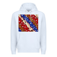 White 4th of July USA flag leopard cowhide 20oz tumbler Premium Hoodie - Neo Western