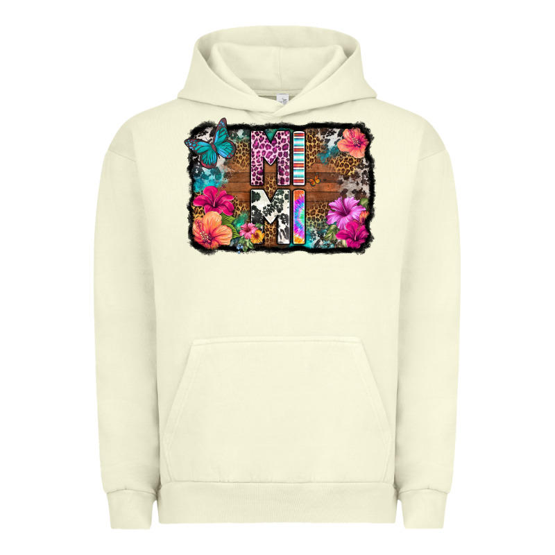 Mimi Floral Background Urban Hoodie by HRA Design Shop | Teevron