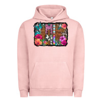 Pigment Salmon mimi floral background Urban Hoodie - HRA Design Shop
