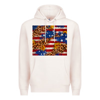 Pale Pink 4th of July USA flag leopard sunflower 20oz tumble Premium Hoodie - Neo Western