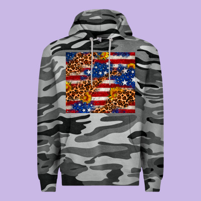 4th Of July Usa Flag Leopard Sunflower 20oz Tumble Premium Hoodie Designed By Neo Western