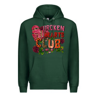 Sports Green broken heart club Premium Hoodie - FaDigitalArtStudio