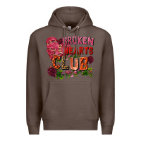 Coffee broken heart club Premium Hoodie - FaDigitalArtStudio