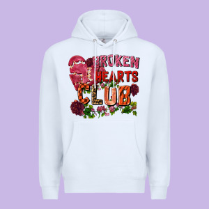 Broken Heart Club Premium Hoodie Designed By Fadigitalartstudio