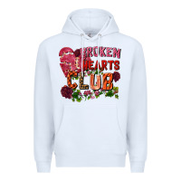 White broken heart club Premium Hoodie - FaDigitalArtStudio