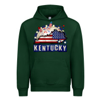 Forest Green Kentucky 4th of July Urban Hoodie - CowGirlArtShop