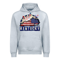 Heather Grey Kentucky 4th of July Urban Hoodie - CowGirlArtShop