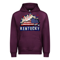 Mauve Wine Kentucky 4th of July Urban Hoodie - CowGirlArtShop