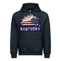 Navy Kentucky 4th of July Urban Hoodie - CowGirlArtShop