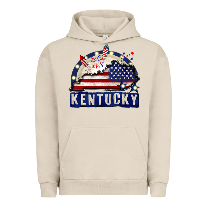 Kentucky 4th Of July Urban Hoodie by CowGirlArtShop | Teevron
