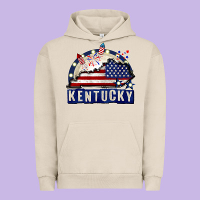 Kentucky 4th Of July Urban Hoodie Designed By Cowgirlartshop