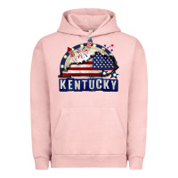 Pigment Salmon Kentucky 4th of July Urban Hoodie - CowGirlArtShop