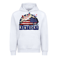 White Kentucky 4th of July Urban Hoodie - CowGirlArtShop