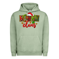 Pigment Oil Green Christmas nanny claus Urban Hoodie - FaDigitalArtStudio