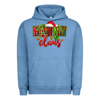 Pigment Pebble Blue Christmas nanny claus Urban Hoodie - FaDigitalArtStudio