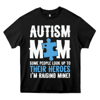 Black lil autism mom Heavy Core Tee - CowhideDigitalArt