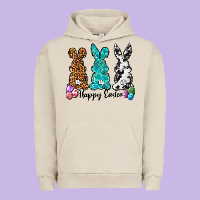Western Happy Easter Peeps Urban Hoodie Designed By Neo Western