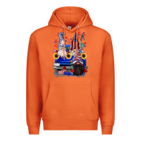 Carrot 4th of July gnomes truck Premium Hoodie - CowGirlArtShop