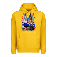 Lemon 4th of July gnomes truck Premium Hoodie - CowGirlArtShop