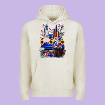 4th Of July Gnomes Truck Premium Hoodie Designed By Cowgirlartshop