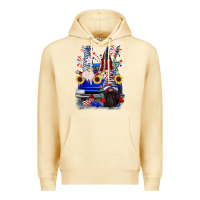 Pina Colada 4th of July gnomes truck Premium Hoodie - CowGirlArtShop