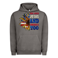 Pigment Tornado She loves Jesus and America too 4th of july Urban Hoodie - CowGirlArtShop