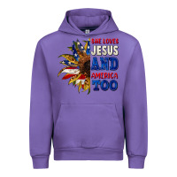 Tulip She loves Jesus and America too 4th of july Urban Hoodie - CowGirlArtShop